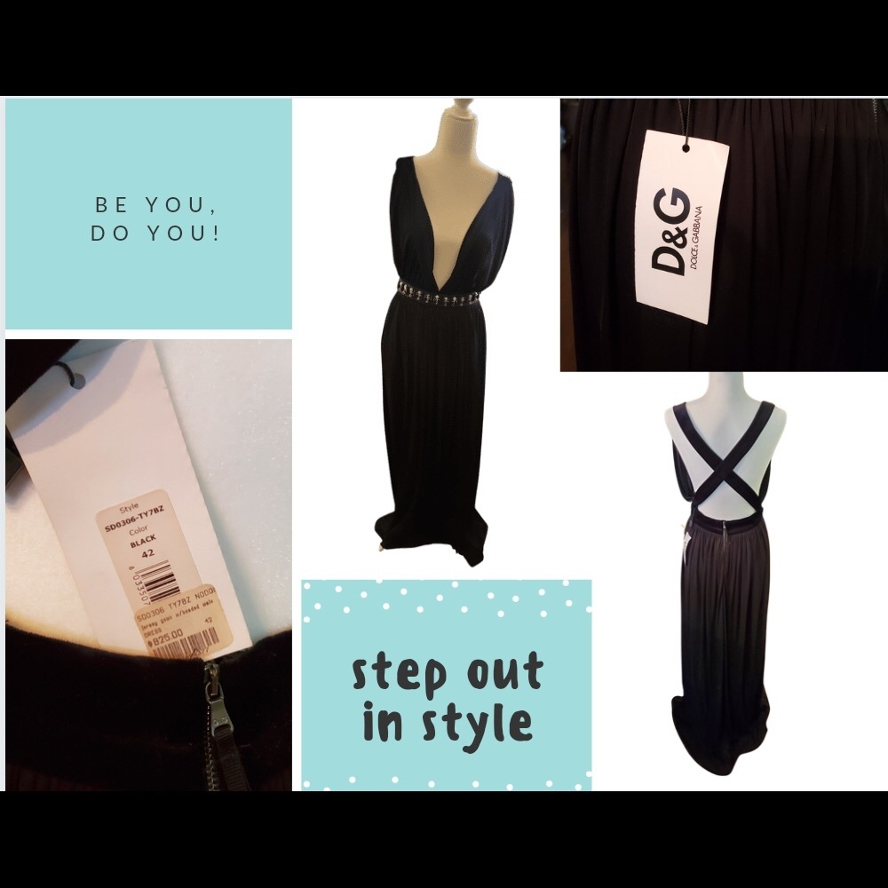 NEW - Dolce & Gabbana Black Gown